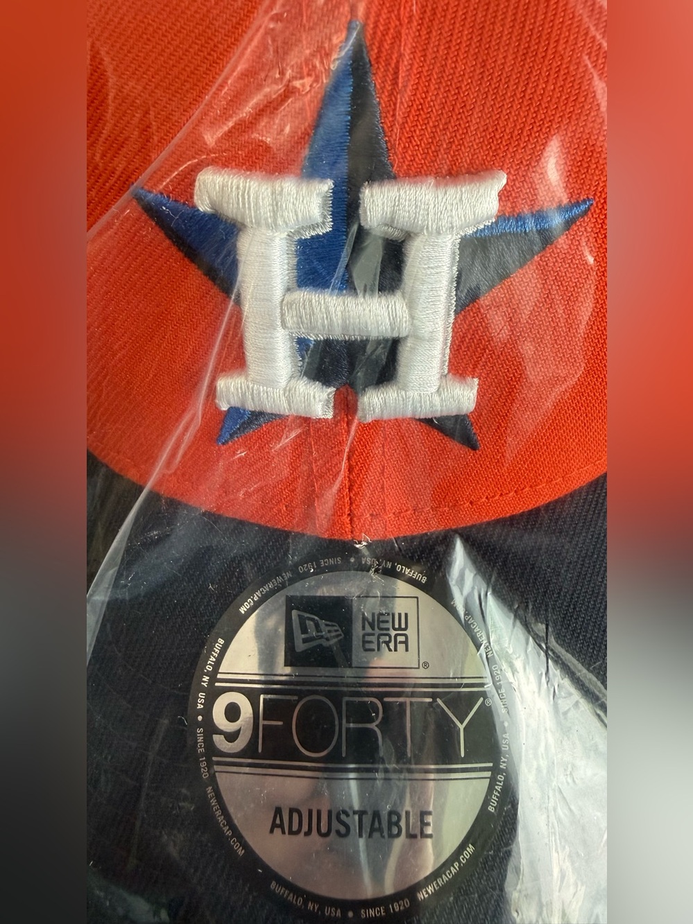New Era 9FORTY Houston Astros Orange & Navy Hat- BRAND NEW